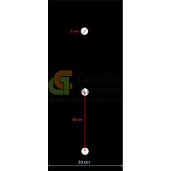 Plástico perforado para judía