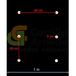 Plástico perforado para tomate