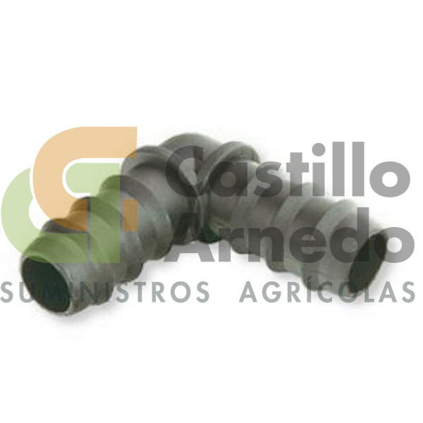 Codo 90º dentado 16 mm-20 mm