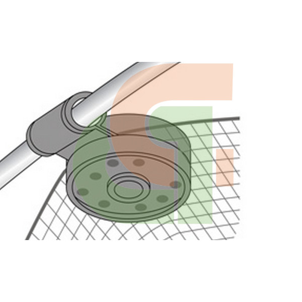 Grapa sujeccion malla con puente, bolsa 25 Ud
