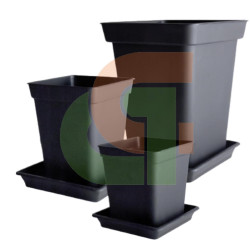 Plato maceta cuadrada Inyectado 2